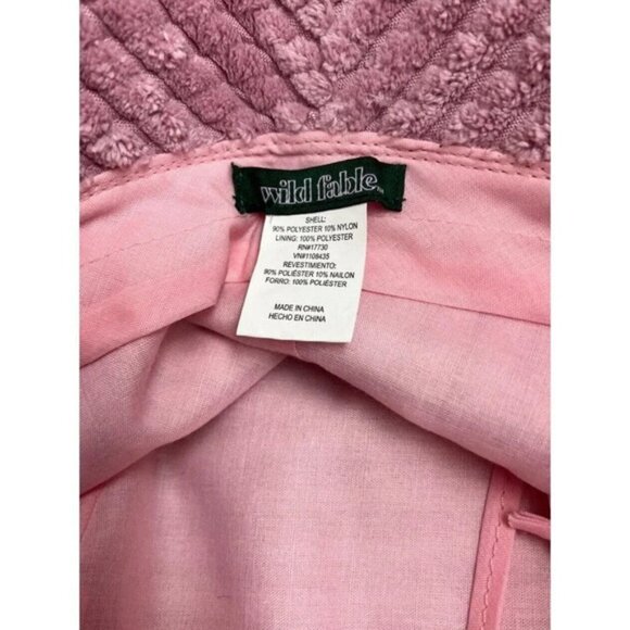 Target Wild Fable Pink Corduroy Bucket Hat Adjustable Lined Polyester Nylon Wm’s - Picture 10 of 13